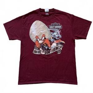 Harley Davidson Looney Tune Yosemite Sam T-Shirt Bad Influence Sioux Falls Large